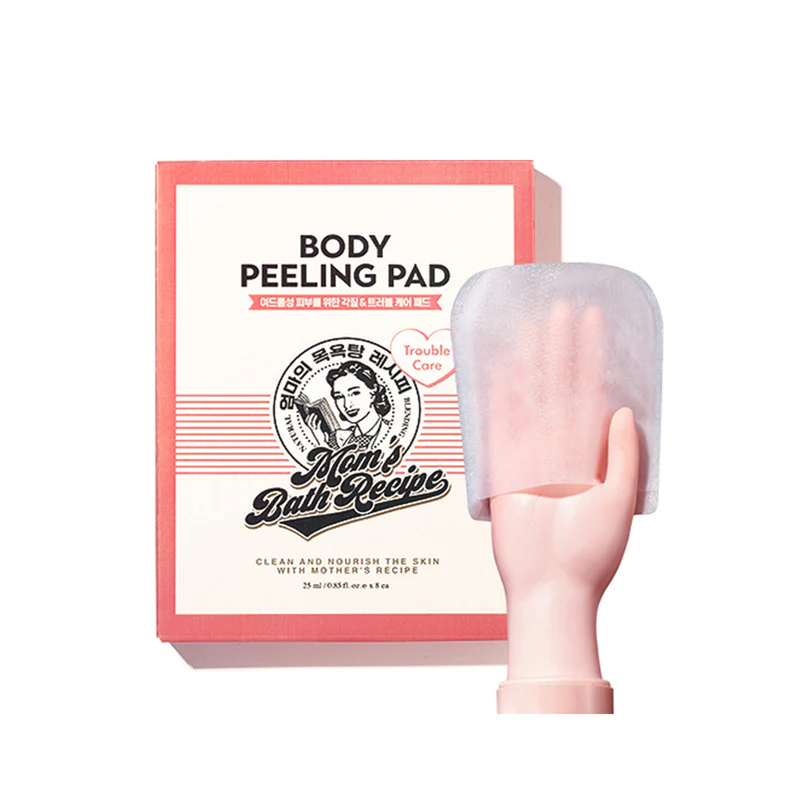 Mom’s Bath Recipe Body Peeling Pad Trouble Care 1pc