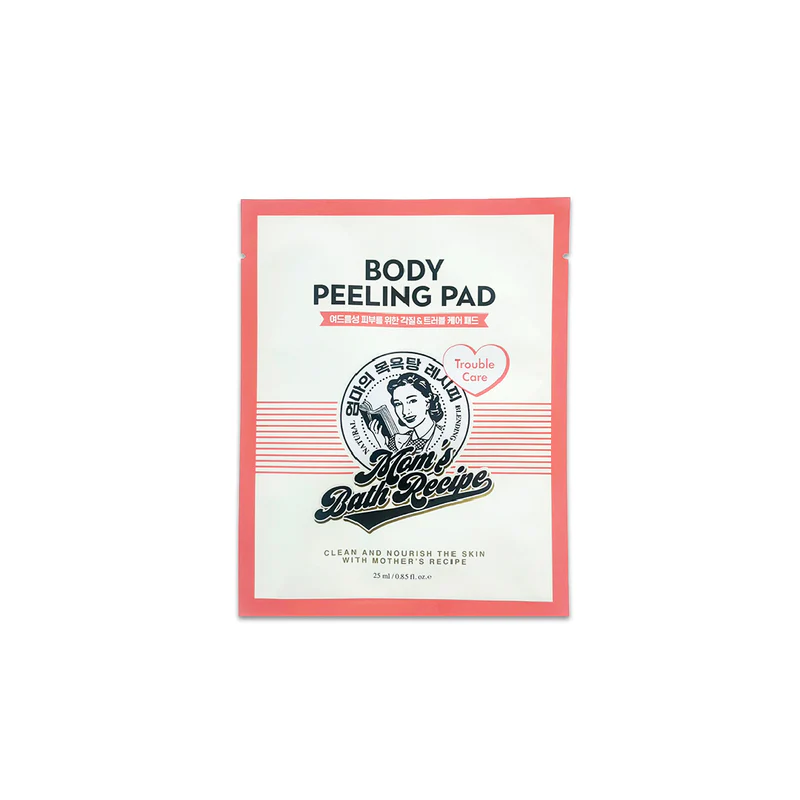 Mom’s Bath Recipe Body Peeling Pad Trouble Care 1pc