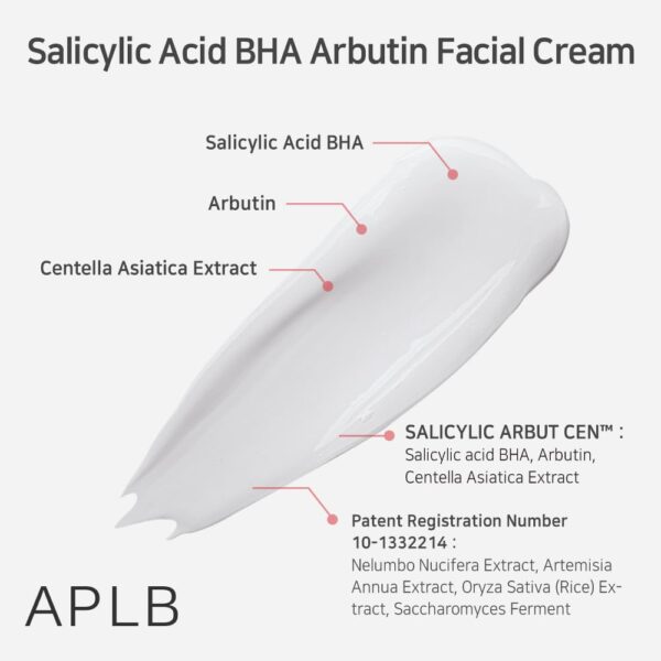 APLB Salicylic Acid BHA Arbutin Facial Cream 55ml - Image 2