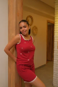 Bow Me Up pj in Red
