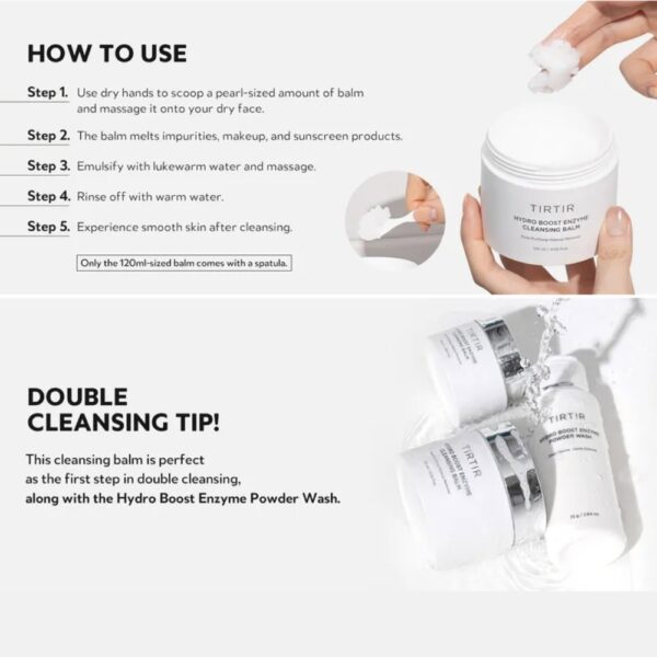 TIRTIR Hydro Boost Enzyme Cleansing Balm 120ml - Image 3