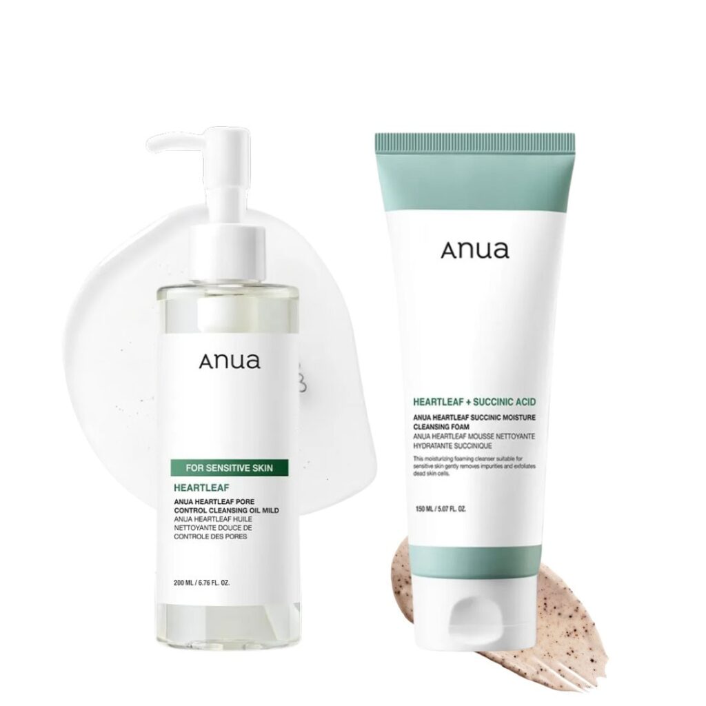 ANUA Succinic Foam & Cleansing Oil Mild Set