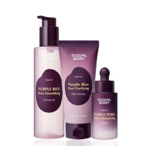 EQQUALBERRY Purple Rice Minimizing Pore Smoothing Set